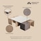 Manhattan Comfort Haley Nested Coffee Table & Ottoman Set in Natural & Nude in Natural and Nude CT013-NN - alternate 6
